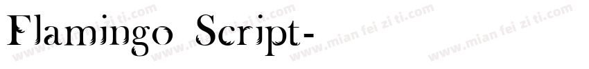 Flamingo Script字体转换